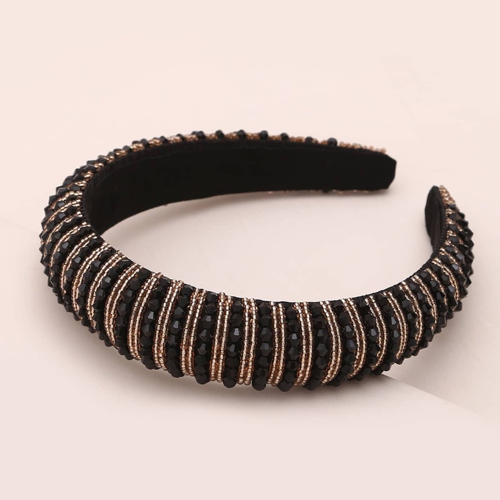 Padded & Beaded Headband